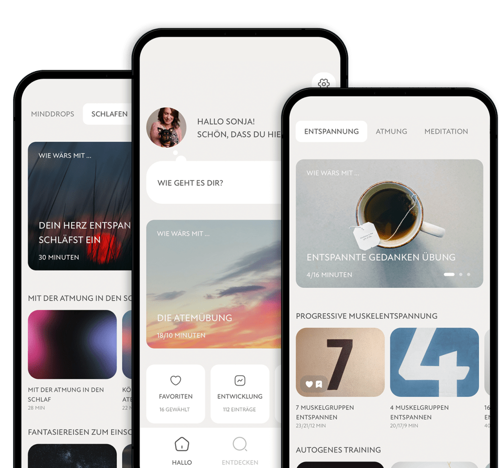 Die Minddrops App für Entspannung, Schlaf und Gesundheit