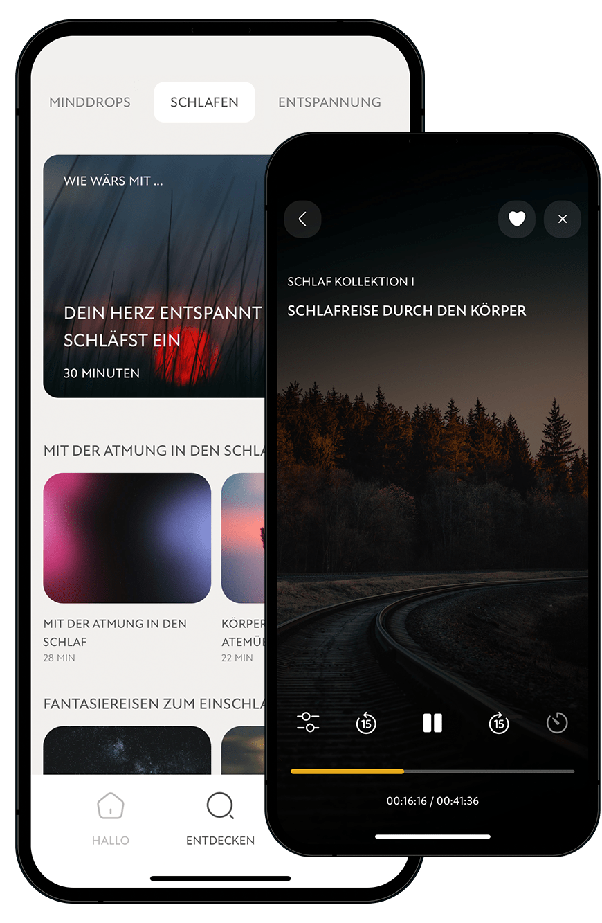 TRAUMHAFT SCHLAFEN mit der Minddrops App